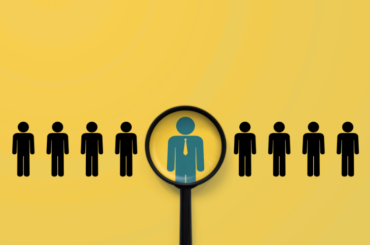 Top-down view of a Chief Product Officer (CPO) strategy notebook with icons illustrating product development, engineering, and manufacturing processes, including ideas, gears, and conveyor belts.